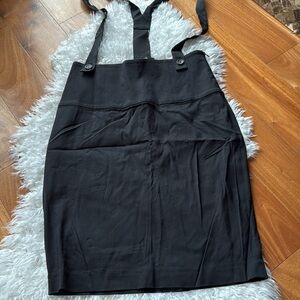 Brand new Black Suspender Skirt